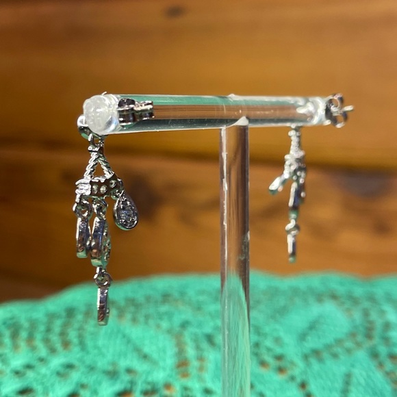 925 Silver Dangling Earrings - Picture 7 of 8